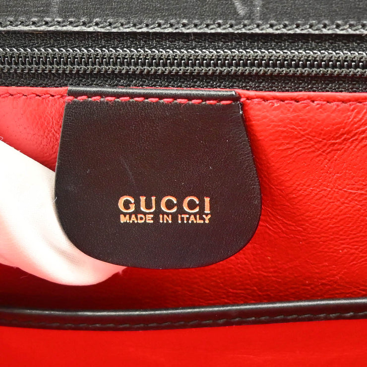 Gucci Black Bamboo 2way Shoulder Handbag