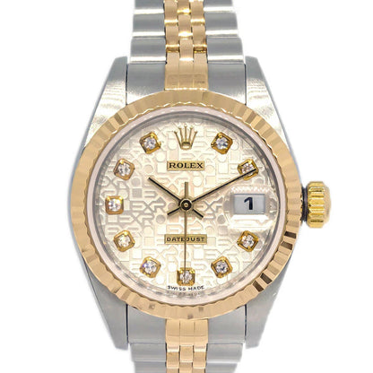 Rolex Oyster Perpetual Datejust 26mm Ref.79173G Watch 18KYG SS Diamond