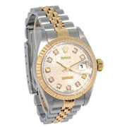 Rolex Oyster Perpetual Datejust 26mm Ref.79173G Watch 18KYG SS Diamond
