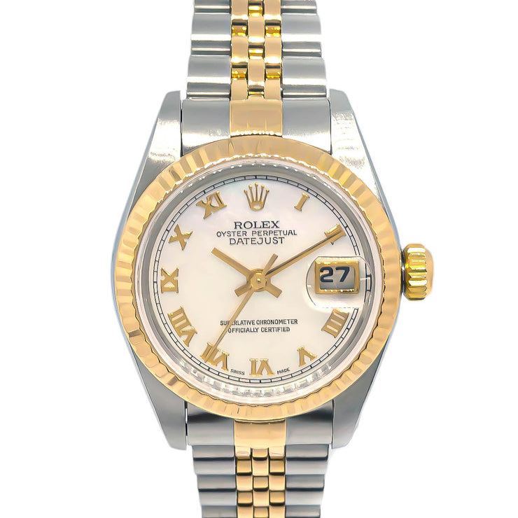 Rolex Oyster Perpetual Datejust 26mm Ref.69173 Watch 18KYG SS