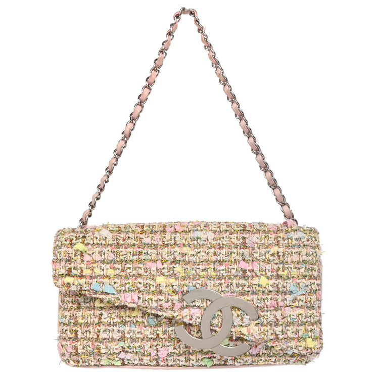Chanel 2005-2006 White Tweed Handbag