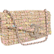 Chanel 2005-2006 White Tweed Handbag
