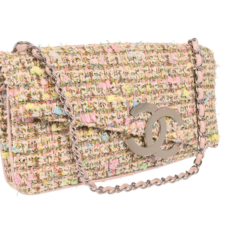 Chanel 2005-2006 White Tweed Handbag