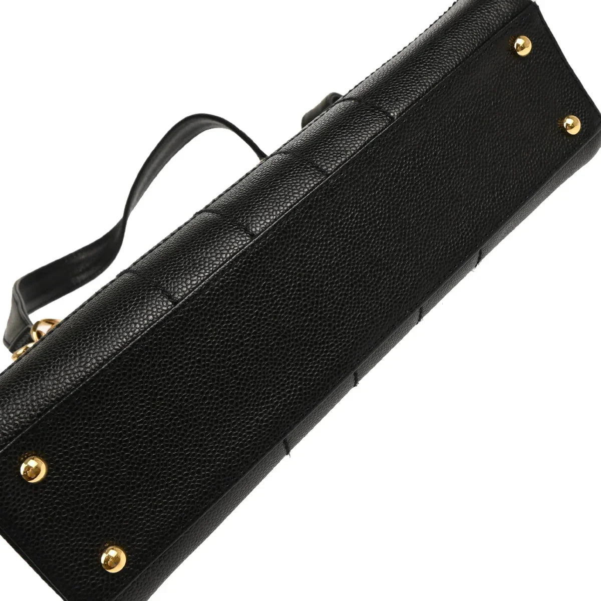 Chanel 2001-2003 Black Caviar Wild Stitch Choco Bar Chain Handbag