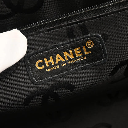 Chanel 2001-2003 Black Caviar Wild Stitch Choco Bar Chain Handbag