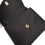 Chanel 2000-2002 Black Satin Pouch Clutch Bag
