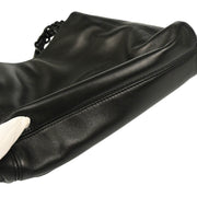 Chanel 1997-1999 Black Lambskin Tote Chain Handbag