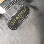 Chanel 1997-1999 Black Lambskin Tote Chain Handbag