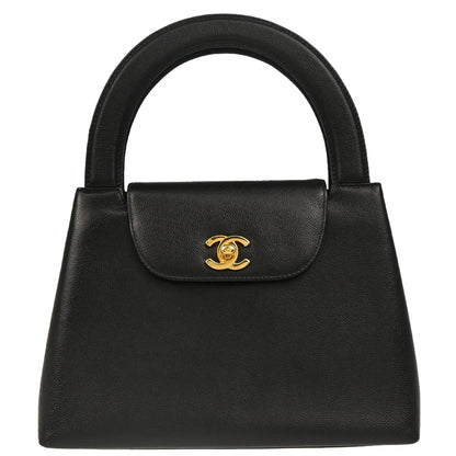 Chanel 1997-1999 Black Caviar Handbag
