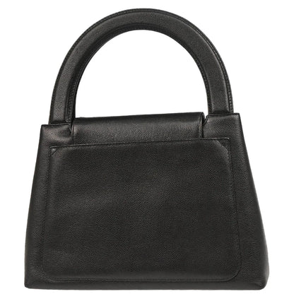 Chanel 1997-1999 Black Caviar Handbag