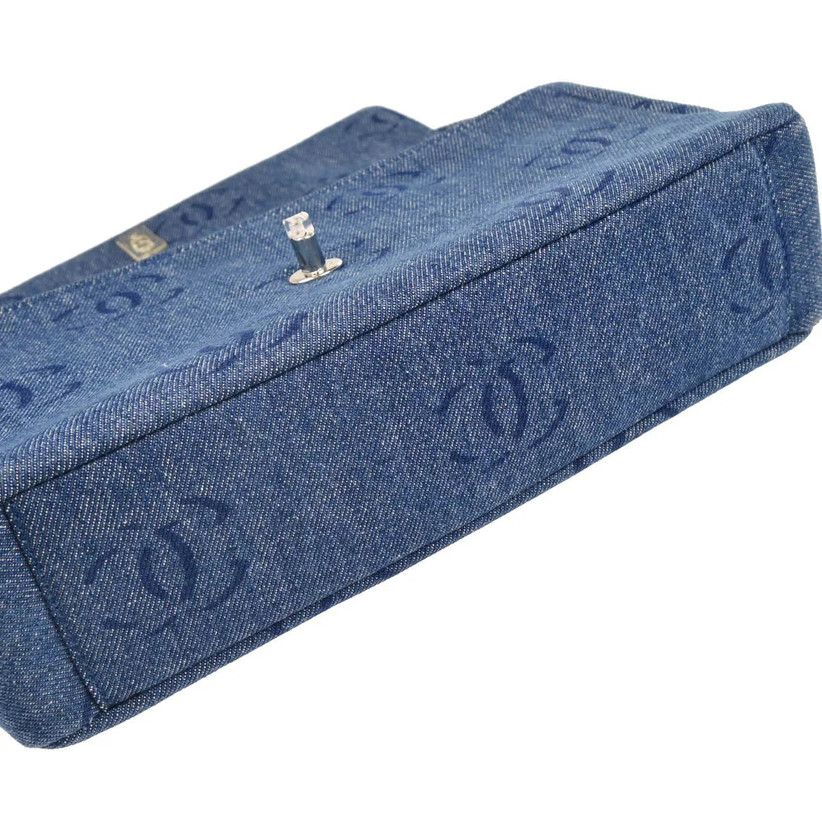 Chanel 2002-2003 Blue Denim Handbag