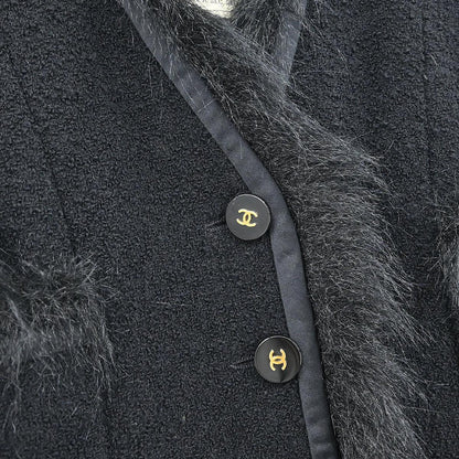 Chanel 1994 Collarless Jacket Black #36