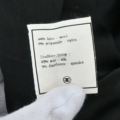 Chanel 1994 Collarless Jacket Black #36
