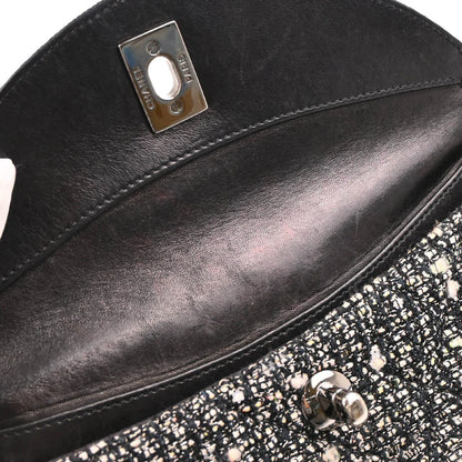 Chanel * 2005-2006 Black Tweed Lizard Handbag