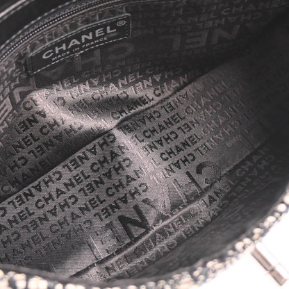 Chanel * 2005-2006 Black Tweed Lizard Handbag