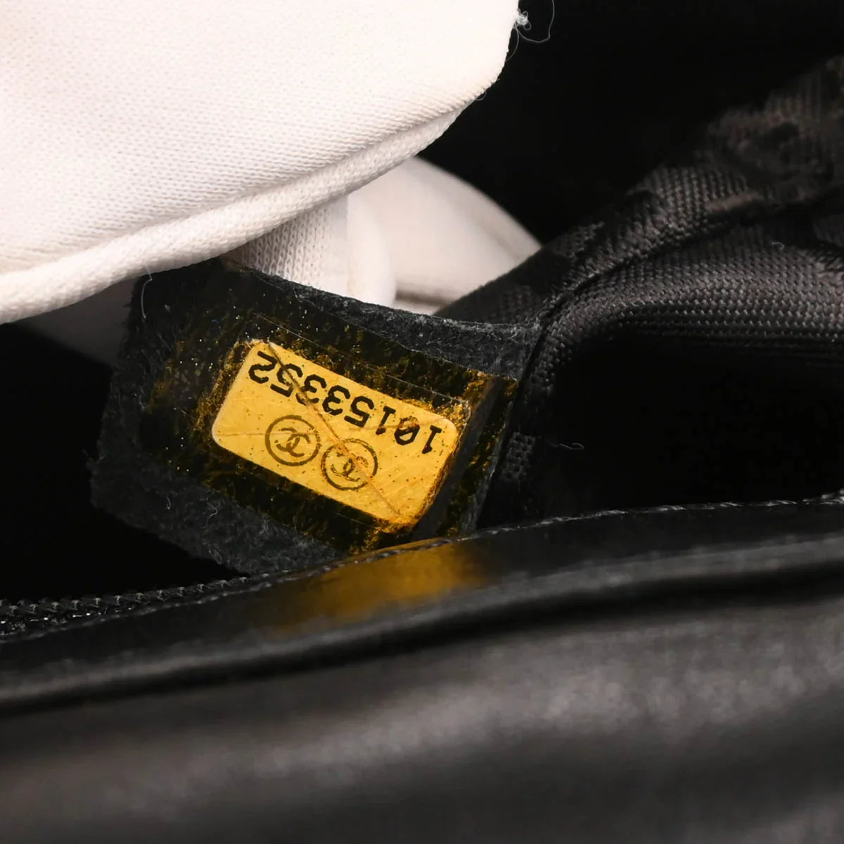 Chanel * 2005-2006 Black Tweed Lizard Handbag