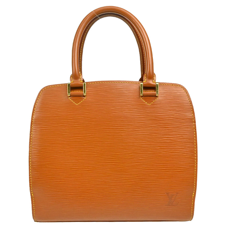 Louis Vuitton 1999 Brown Epi Pont Neuf Handbag M52058
