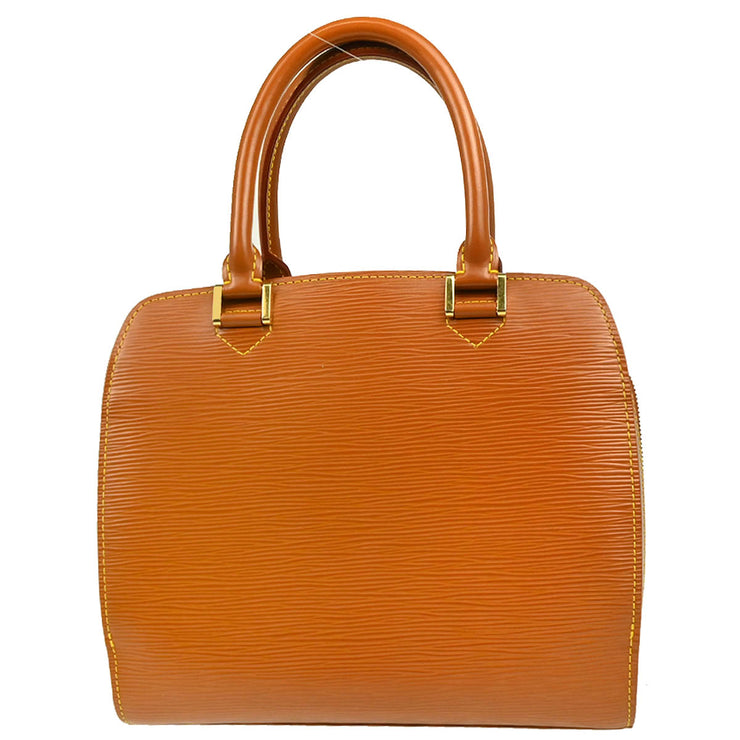 Louis Vuitton 1999 Brown Epi Pont Neuf Handbag M52058