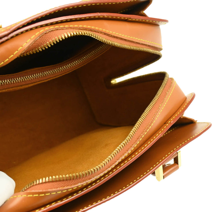 Louis Vuitton 1999 Brown Epi Pont Neuf Handbag M52058