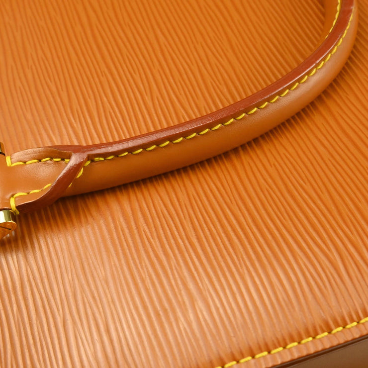 Louis Vuitton 1999 Brown Epi Pont Neuf Handbag M52058