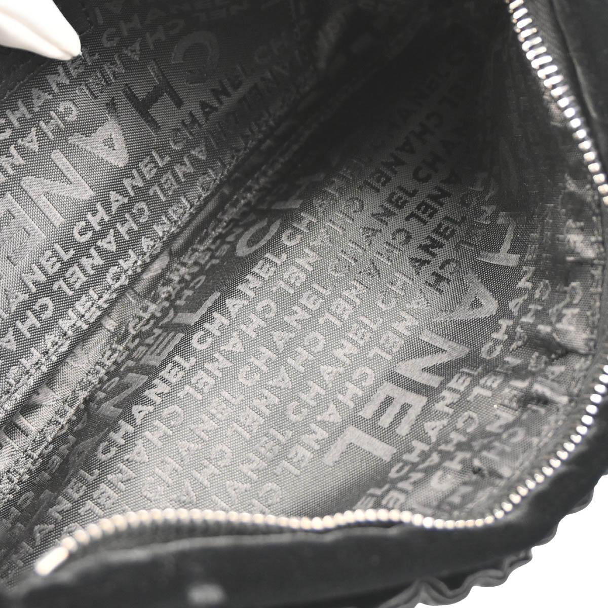 Chanel 2005-2006 Black Velvet Satin Handbag
