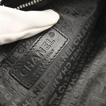 Chanel 2005-2006 Black Velvet Satin Handbag