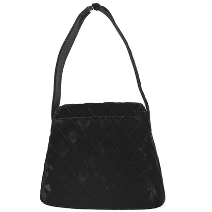 Chanel 1996-1997 Black Velvet Handbag
