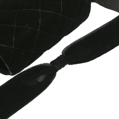 Chanel 1996-1997 Black Velvet Handbag