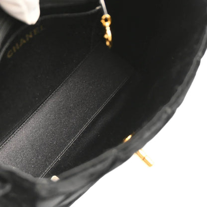 Chanel 1996-1997 Black Velvet Handbag