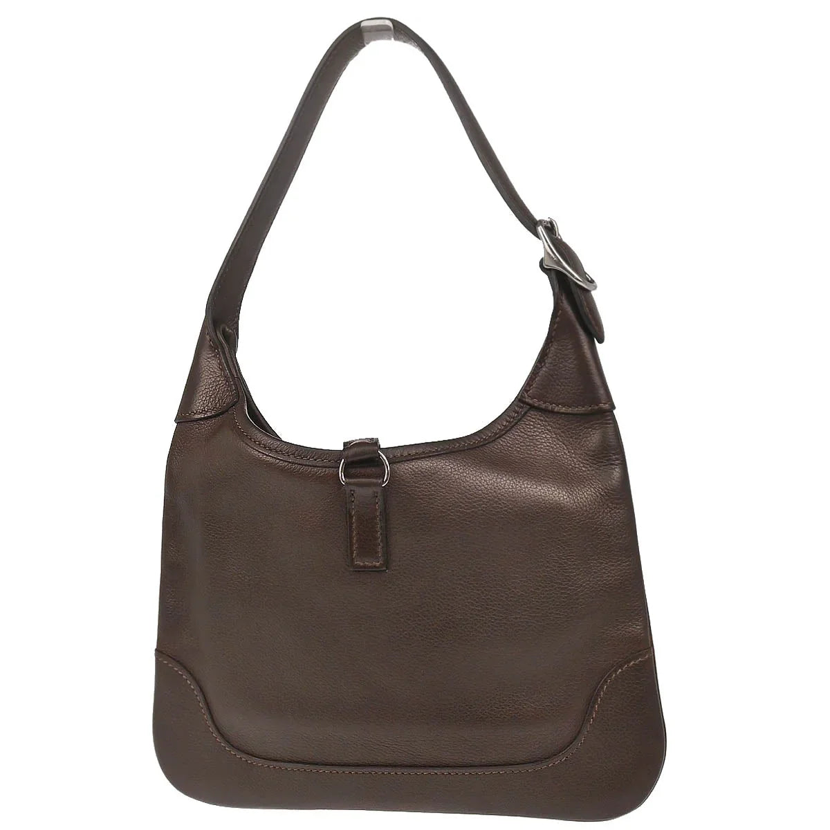 Hermes 2005 Chocolat Evercalf Trim 24 Handbag