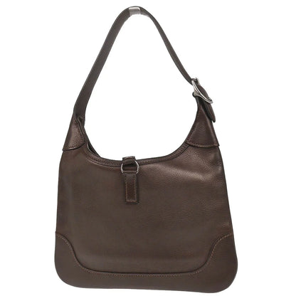 Hermes 2005 Chocolat Evercalf Trim 24 Handbag