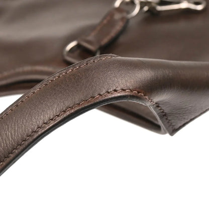 Hermes 2005 Chocolat Evercalf Trim 24 Handbag