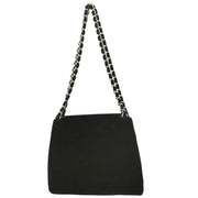 Chanel 1996-1997 Black Velvet Handbag