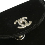 Chanel 1996-1997 Black Velvet Handbag