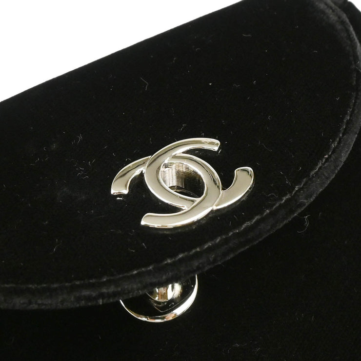 Chanel 1996-1997 Black Velvet Handbag
