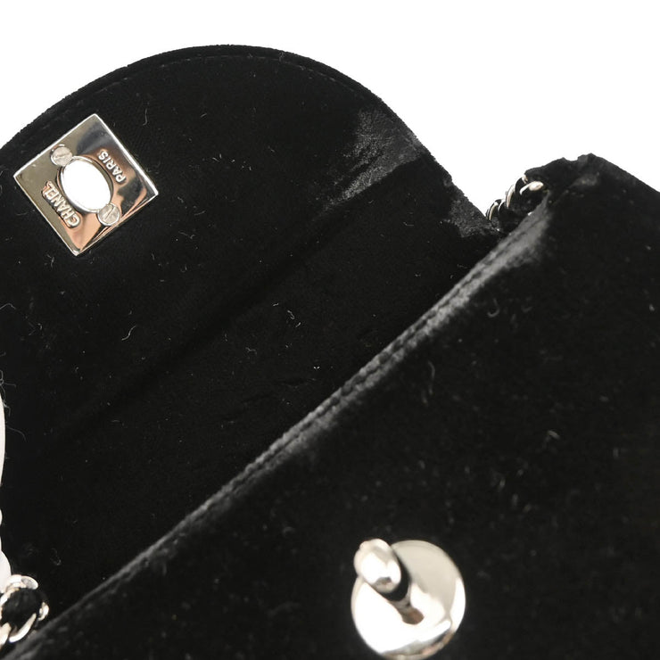 Chanel 1996-1997 Black Velvet Handbag