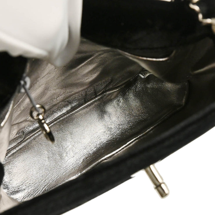 Chanel 1996-1997 Black Velvet Handbag
