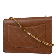 Chanel 1997-1999 Brown Caviar Jumbo Classic Flap Bag