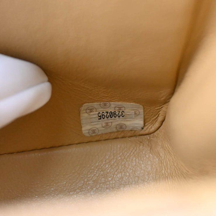 Chanel 1994-1996Beige Caviar Medium Diana Shoulder Bag
