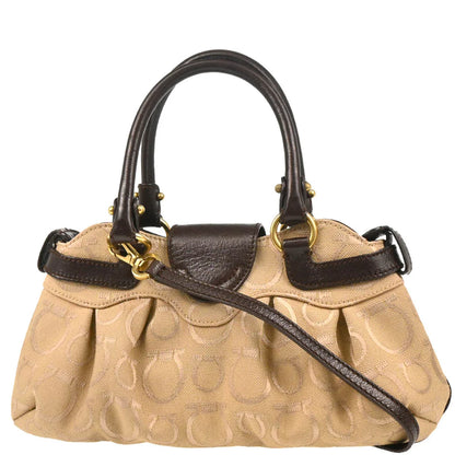 Salvatore Ferragamo Canvas Gancini Handbag