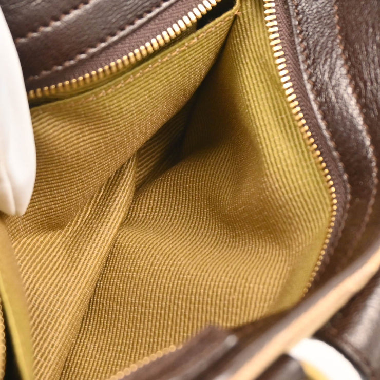 Salvatore Ferragamo Beige Canvas Gancini 2way Shoulder Handbag