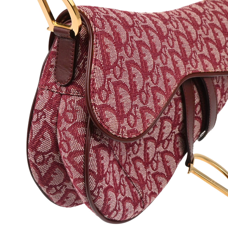 Christian Dior 2002 Bordeaux Trotter Saddle Handbag