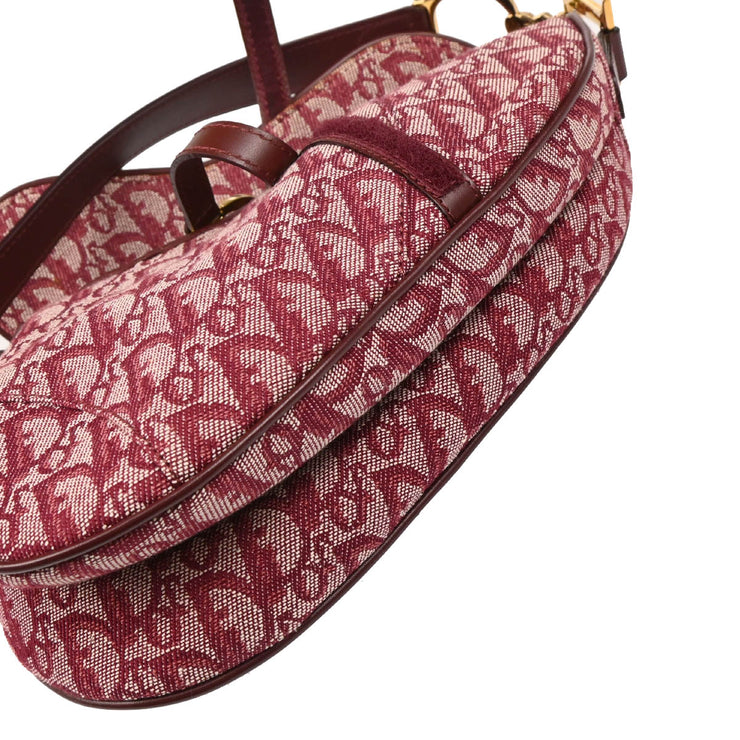 Christian Dior 2002 Bordeaux Trotter Saddle Handbag