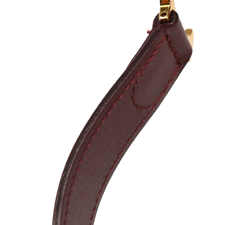 Christian Dior 2002 Bordeaux Trotter Saddle Handbag