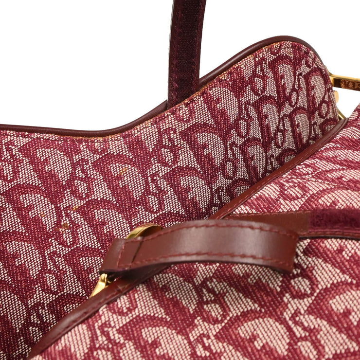 Christian Dior 2002 Bordeaux Trotter Saddle Handbag