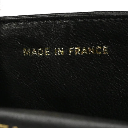 Chanel * 1986-1988 Black Lizard Mini Classic Square Flap Shoulder Bag