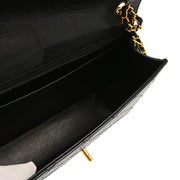 Chanel 1997-1999 Black Caviar Jumbo Classic Flap Bag