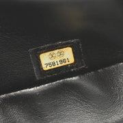 Chanel 2001-2003 Black Patent Leather Camellia East West Choco Bar Shoulder Bag