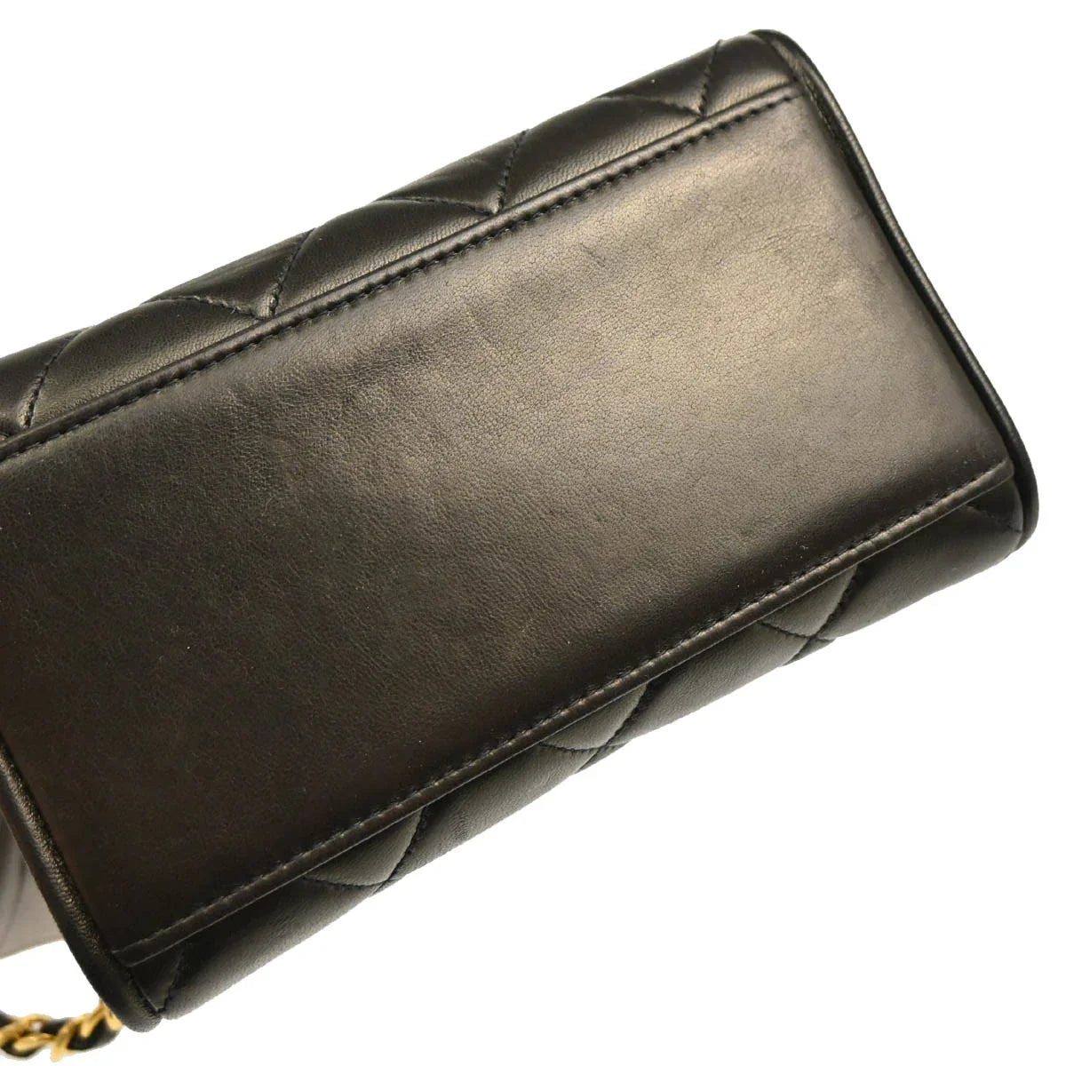 Chanel 1991-1994 Black Lambskin Shoulder Bag