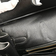 Hermes 1996 Black Ardennes Birkin 35 Handbag